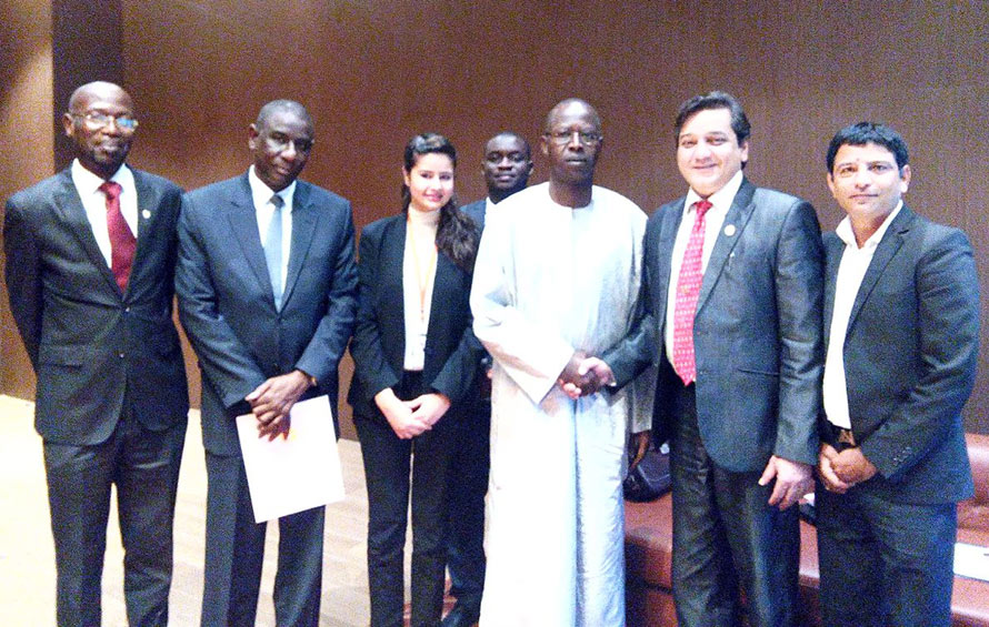 With the Hon'ble Prime Minister of Senegal